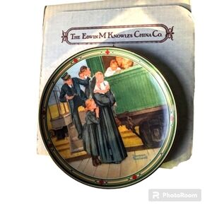 Norman Rockwell Family's Plate by Norman Rockwell. Ceramic